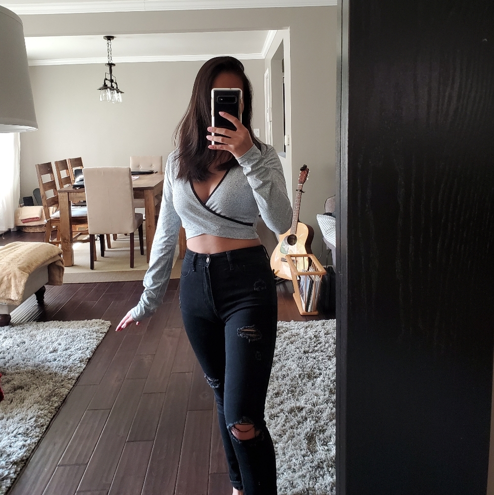 🆕 MUST GO!! | Zara Sport Wrap Long Sleeve Crop To